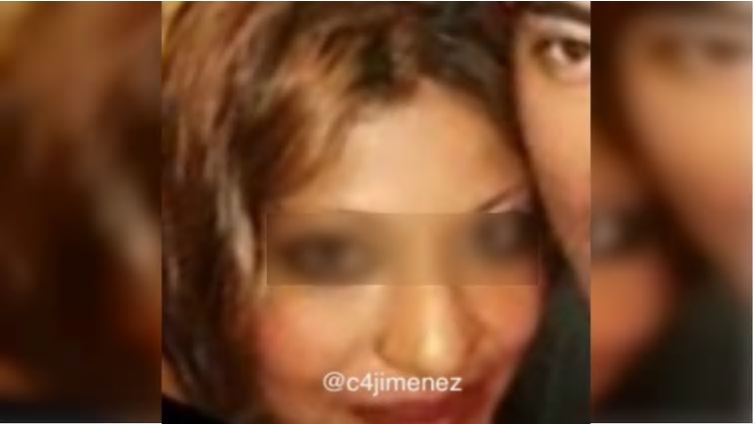 La mujer y su pareja presuntamente participaban en un reto (Foto: Twitter @c4jimenez) 